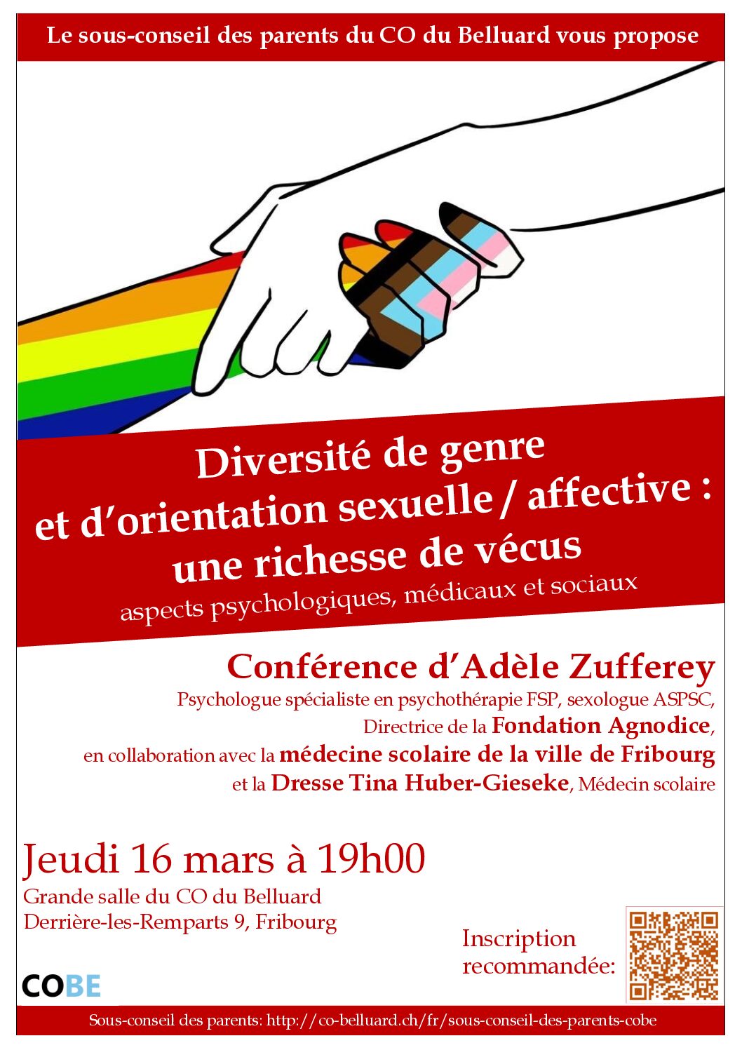 Conférence “Identité de genre et orientation sexuelle / affective”